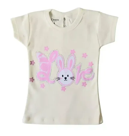 Camiseta Niñas Coneja Brillante - Pima