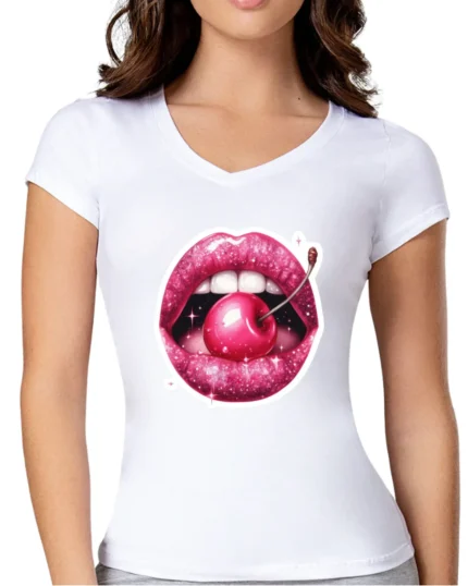 Labio Cherry Polo Mujer